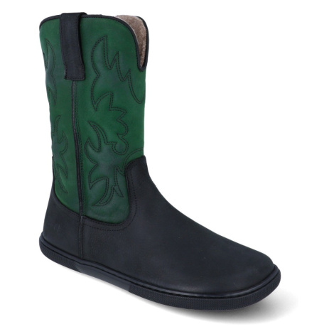 Barefoot dámské zimné topánky Koel - Fiona Felt Green zelená
