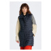 VESTA GANT LIGHT DOWN LONG VEST EVENING BLUE