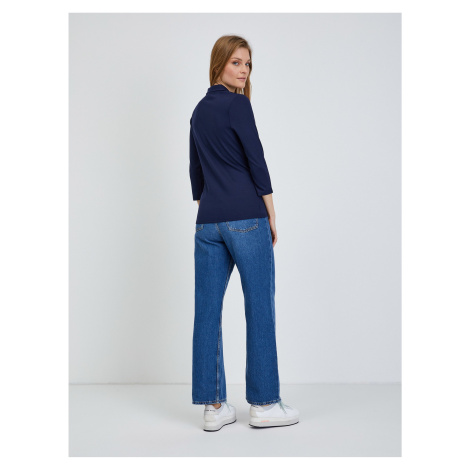 Tričká s dlhým rukávom pre ženy ORSAY - tmavomodrá