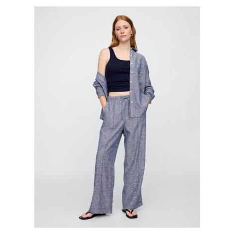 GAP Linen Wide-leg Trousers - Women&#039;s