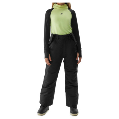 Dievčenské lyžiarske nohavice 4F JUNIOR TROUSERS FNK-JAW23TFTRF353-21S-BLACK