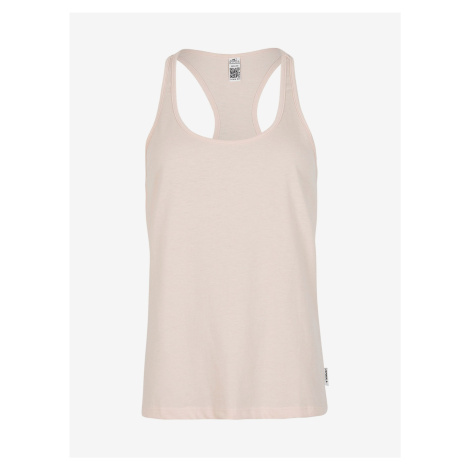 Svetloružové dámske basic tielko O'Neill ESSENTIALS RACER BACK TANKTOP