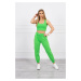 Set top+trousers green neon