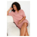 Trendyol Curve Pale Pink Knitted Nightgown