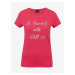 Tmavoružové dámske tričko SAM 73 Renee