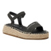 Calvin Klein Jeans Espadrilky Rope Wedge V3A7-80839-1708 S Čierna