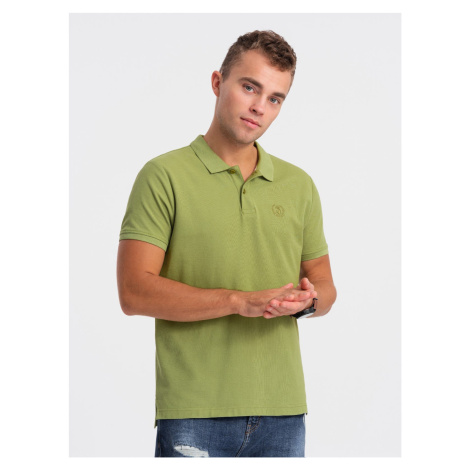 Ombre Men's pique knit polo shirt