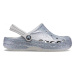 Dievčenské kroksy (rekreačná obuv) CROCS Baya Glitter Clog T silver