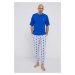 Pánske pyžamo NM1787E - WI2 - Morská - Calvin Klein mořská - tmavě modrá