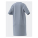 Adidas Každodenné šaty Essentials 3-Stripes Single Jersey Boyfriend Tee Dress IL3315 Modrá Loose
