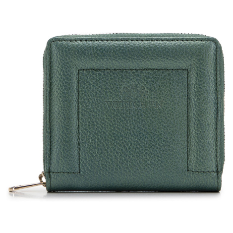 Dámska kožená peňaženka s ozdobným okrajom, malá zelená 14-1-937-0 Wittchen