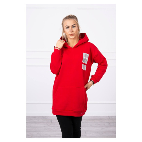 Hoodie with red patches