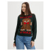 Tmavozelený dámsky vianočný sveter JDY Cookie