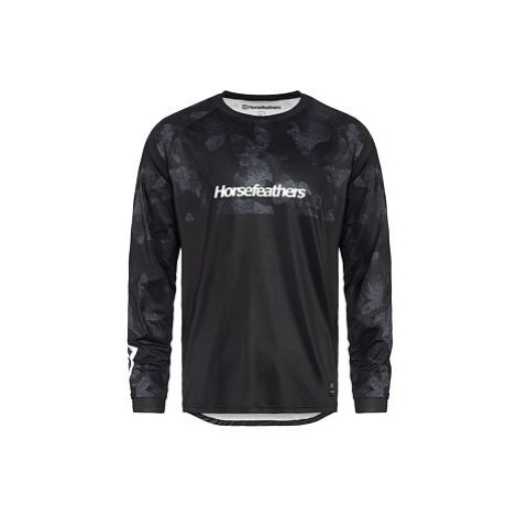 HORSEFEATHERS Bike dres Quantum LS - black camo BLACK