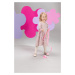 Pinokio Kids's Romantic Longsleeve Dress Pink/Print