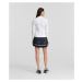 Tričko Karl Lagerfeld Square Aop Lslv Top White/Black Square Karl