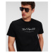 Tričko Karl Lagerfeld Hotel Karl Crew Neck T-Shirt Black