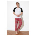 Trendyol Plaid Woven Pajama Set