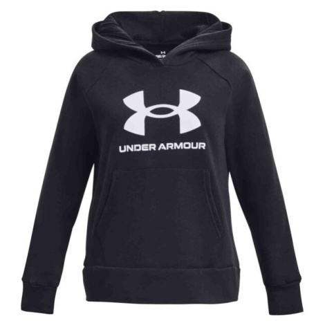 Under Armour RIVAL FLEECE BL HOODIE Dievčenská mikina, čierna, veľkosť