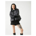 Koton Puffer Jacket with Hooded Zipper Pocket Detail