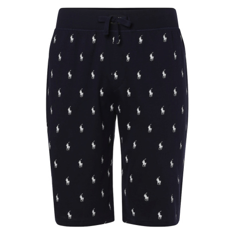 Polo Ralph Lauren Pyžamové nohavice  čierna / biela