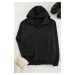 Trendyol Anthracite Melange Oversize/Wide Cut Zippered Special Collar Cotton Sweatshirt