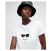 Tričko Karl Lagerfeld Ikonik Choupette T-Shirt Biela