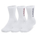 Ponožky UNDER ARMOUR 3 PACK-UA 3-Maker Mid-Crew-WHT