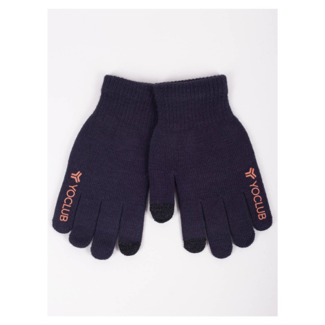 Yoclub Kids's Gloves RED-0245C-AA5E-006 Navy Blue