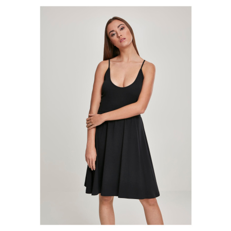 Women's spaghetti dress black Urban Classics