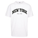 New York College Oversize T-Shirt in White