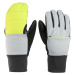 Skialpinistické nepremokavé rukavice/palčiaky 2v1 sivo-žlté