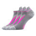 VOXX ponožky Rex 10 sivo-ružové 3 páry 114574