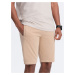 Ombre BASIC men's cotton sweatshorts - beige