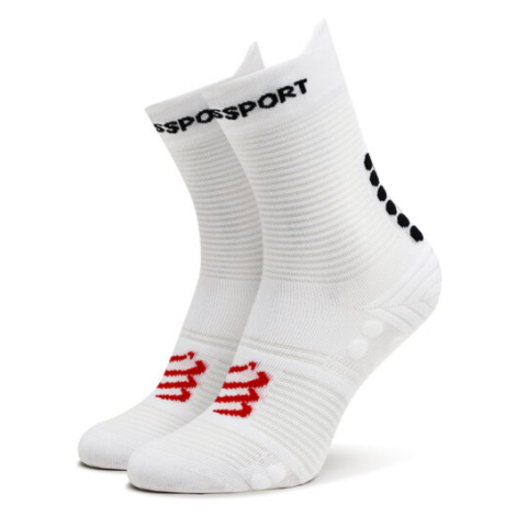 Compressport Ponožky Vysoké Unisex Pro Racing V4.0 Run High XU00046B Biela