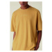 Tričko La Martina Man T-Shirt Cotton Jersey Short Sleeve Žltá