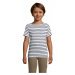 SOĽS Miles Kids Detské tričko SL01400 White / Navy