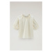 Blúzka Woolrich Broderie Anglaise Blouse Plaster White