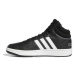 Pánska rekreačná obuv ADIDAS Hoops 3.0 Mid core black cloud white grey six