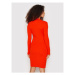Hugo Úpletové šaty Sarinette 50455448 Oranžová Slim Fit