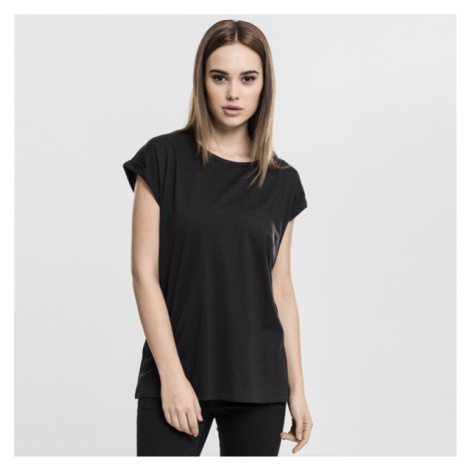 Tričko Urban Classics Ladies Extended Shoulder Tee black