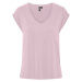 Pieces Dámske tričko PCKAMALA Comfort Fit 17095260 Dawn Pink XS
