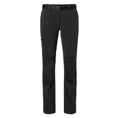James & Nicholson Dámske trekingové nohavice JN1205 - Čierna / čierna