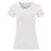 White Iconic women's t-shirt in combed cotton Fruit of the Loom
