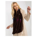 Women's brown scarf with print