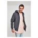 Men's zip-up hoodie - gray