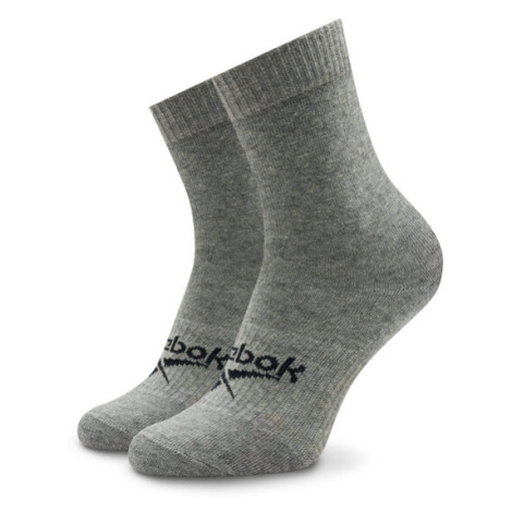 Reebok Ponožky Vysoké Unisex Active Foundation Quarter Socks GI0076 Sivá