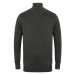 Henbury Pánsky sveter so zipsom H729 Grey Marl