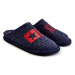 Classic men's slippers Big Star KK176002 Navy blue