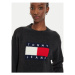 Tommy Jeans Sveter Flag DW0DW18681 Čierna Relaxed Fit